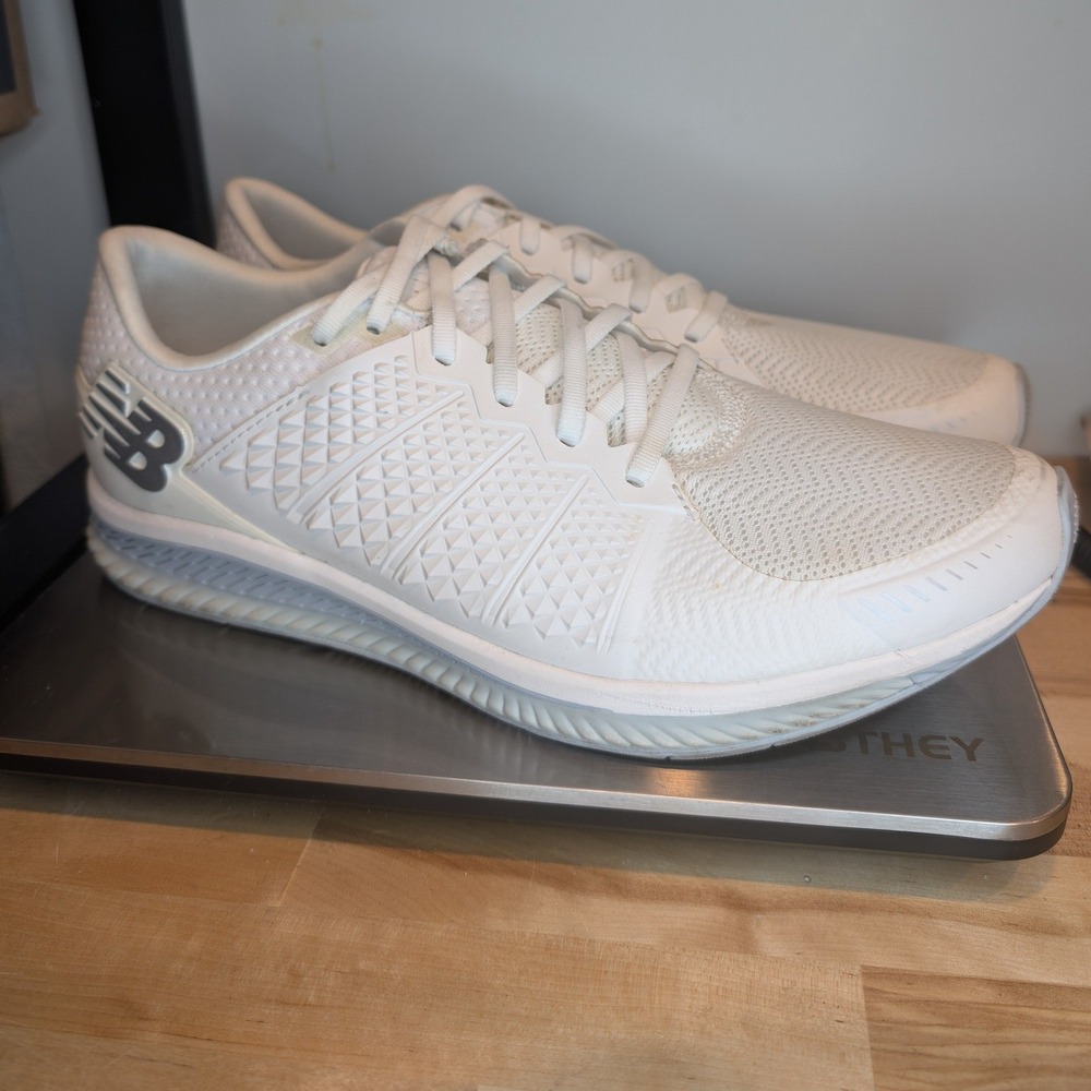 New Balance FuelCell Impulse White Running Shoes MFLCLWG Mens 11 Womens 12.5‎ D3